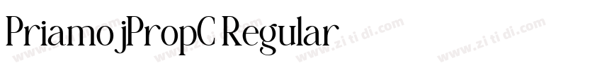 PriamojPropC Regular字体转换